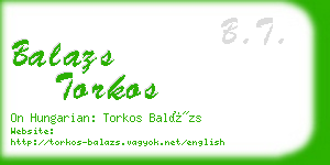 balazs torkos business card